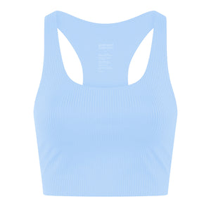 Girlfriend Collective RIB Paloma Bra - Made from Recycled Plastic Bottles Bluebell 3XL