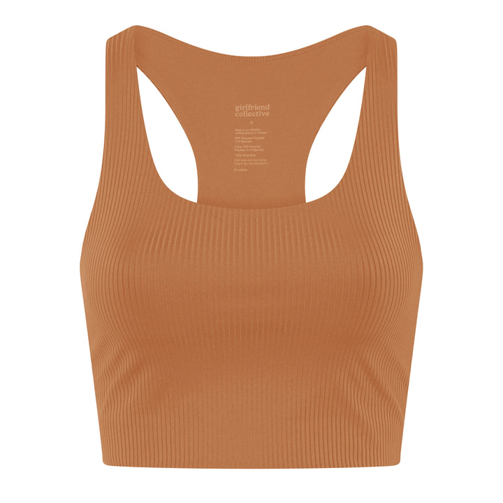 Girlfriend Collective RIB Paloma Bra - Made from Recycled Plastic Bottles Feather Underwear