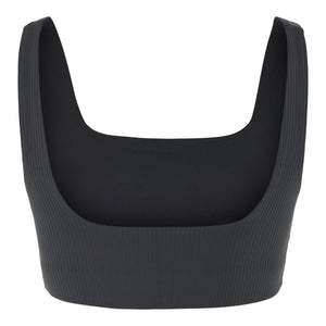 Girlfriend Collective RIB Tommy Bra - Made from Recycled Plastic Bottles Black