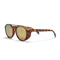 CHPO Rickard Sunglasses - Recycled Plastic Turtle Brown / Gold Sunglasses