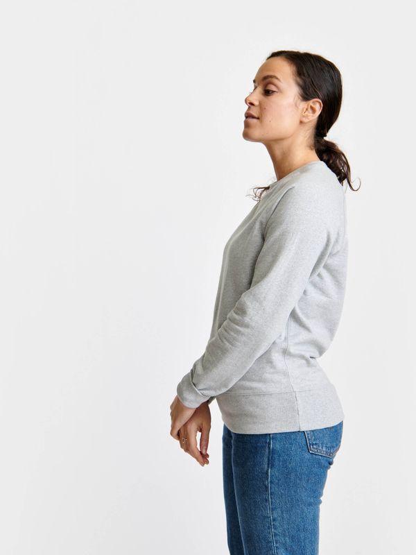 Pure Waste Sweatshirt Raglan Unisex - Recycled Cotton & Recycled Polyester Melange Grey Shirt