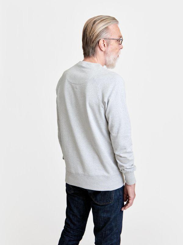 Pure Waste Sweatshirt Raglan Unisex - Recycled Cotton & Recycled Polyester Melange Grey Shirt