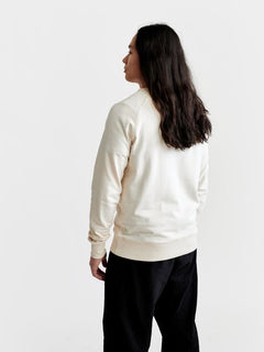 Pure Waste Sweatshirt Raglan Unisex - Recycled Cotton & Recycled Polyester Ecru Shirt