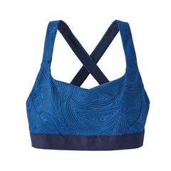 Patagonia Switchback Sports Bra - Recycled Polyester Terraced Fields: Bayou Blue Underwear