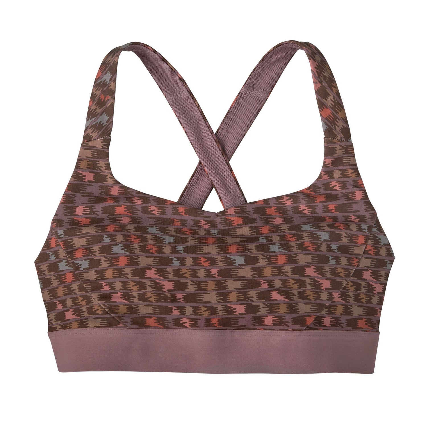 Patagonia Switchback Sports Bra - Recycled Polyester Intertwined Hands: Evening Mauve Underwear