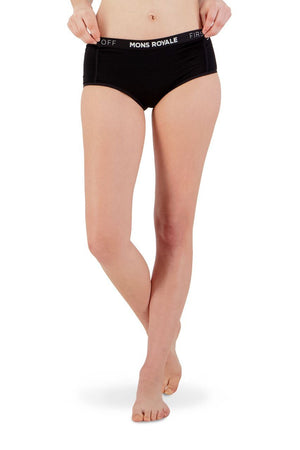 Mons Royale W's Sylvia Boyleg - Merino Wool Black