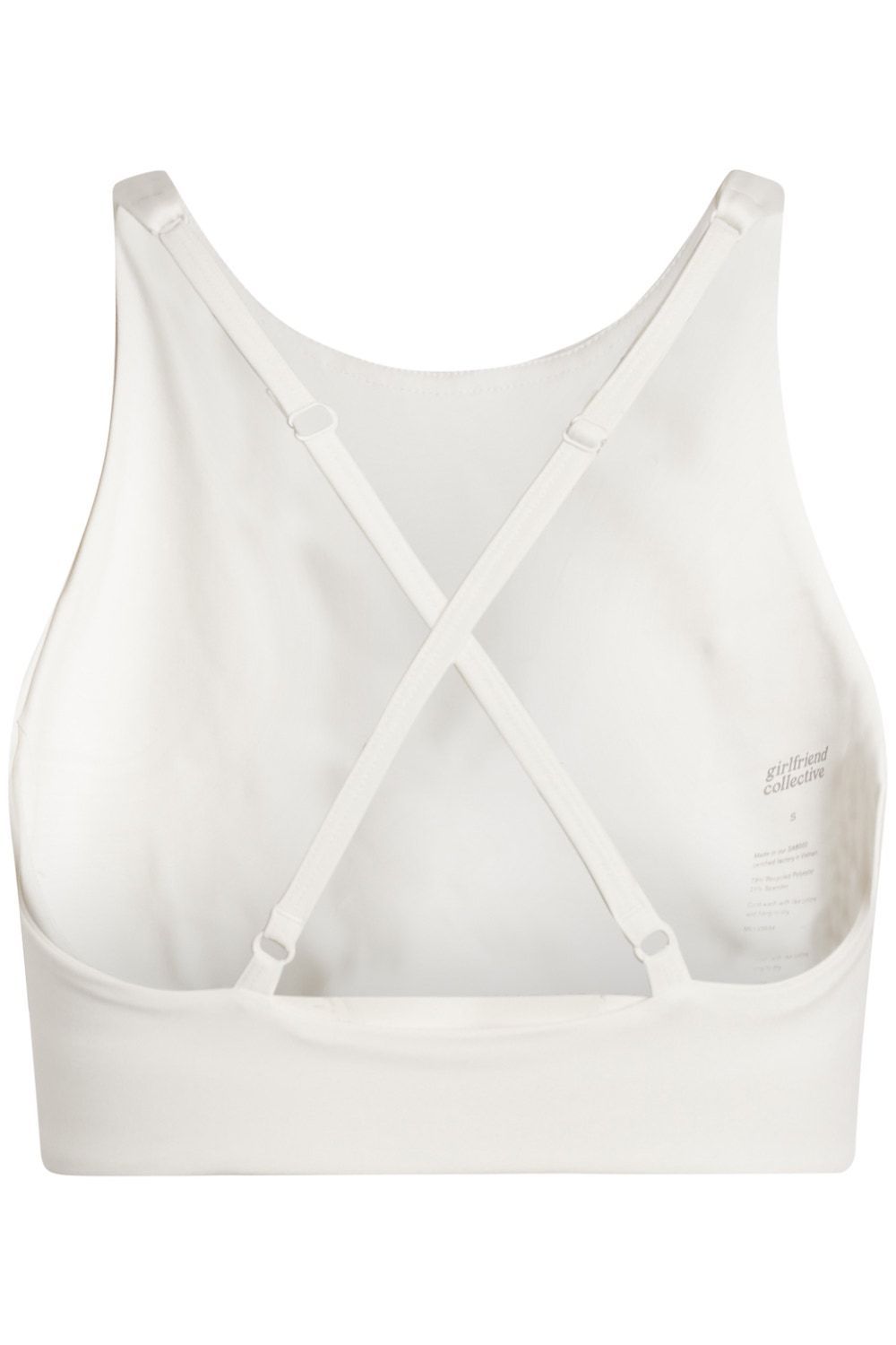 Girlfriend Collective Topanga sports Bra - Made from recycled plastic bottles Ivory Underwear