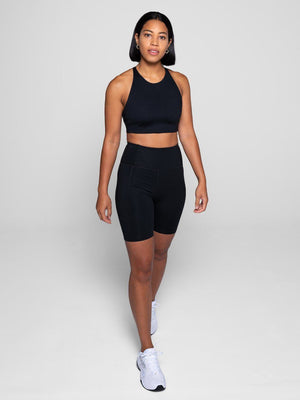 Girlfriend Collective Topanga sports Bra - Made from recycled plastic bottles Black