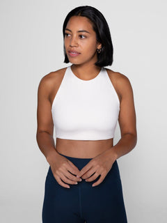 Girlfriend Collective Topanga sports Bra - Made from recycled plastic bottles Ivory Underwear