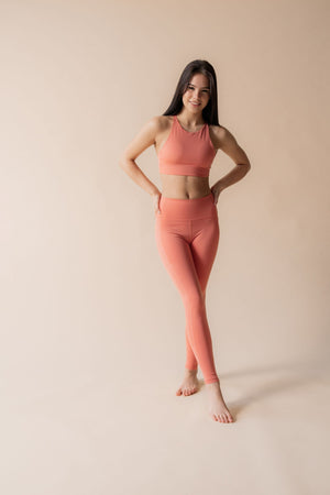 Girlfriend Collective Topanga sports Bra - Made from recycled plastic bottles Primrose