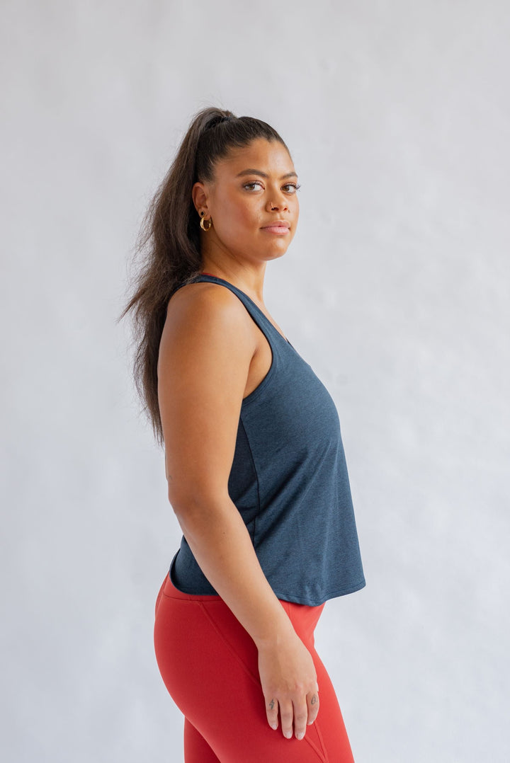 Train Relaxed Tank - Made from Recycled PET Shirt Girlfriend Collective