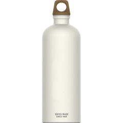 SIGG Traveller MyPlanet Bottle - 100% Recycled Aluminum Ecru 1l Cutlery