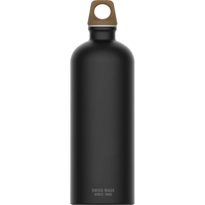 SIGG Traveller MyPlanet Bottle - 100% Recycled Aluminum Black 1l