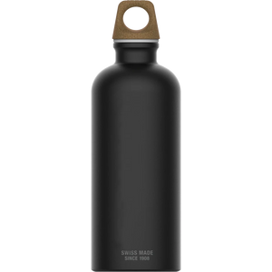SIGG Traveller MyPlanet Bottle - 100% Recycled Aluminum Black 0.6l