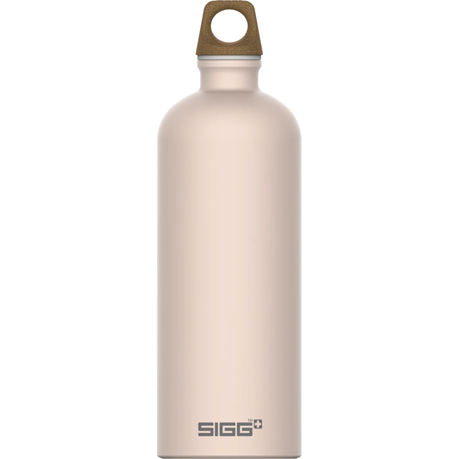 SIGG Traveller MyPlanet Bottle - 100% Recycled Aluminum Blush 1l Cutlery
