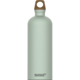 SIGG Traveller MyPlanet Bottle - 100% Recycled Aluminum Natural Green Cutlery