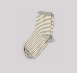 Organic Basics Unisex Color Striped Socks - Organic cotton Grey