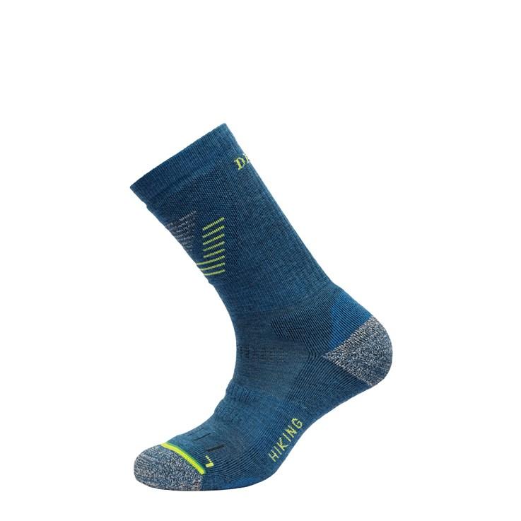Devold Unisex Hiking Medium Sock - Merino Wool SkyDiver / Yellow Socks