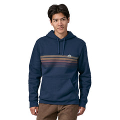 Patagonia - Unisex Line Logo Ridge Stripe Uprisal Hoody - Recycled Polyester & Recycled Cotton - Weekendbee - sustainable sportswear