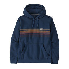 Patagonia Unisex Line Logo Ridge Stripe Uprisal Hoody - Recycled Polyester & Recycled Cotton Lagom Blue Shirt