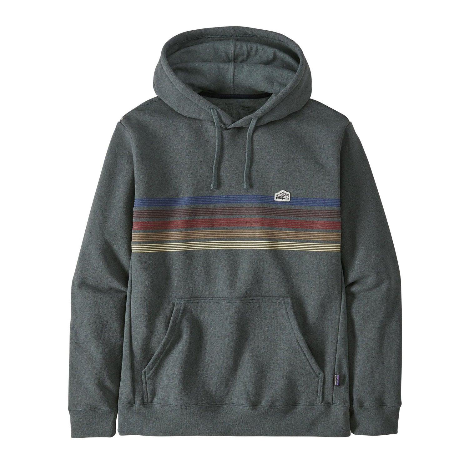 Patagonia - Unisex Line Logo Ridge Stripe Uprisal Hoody - Recycled Polyester & Recycled Cotton - Weekendbee - sustainable sportswear