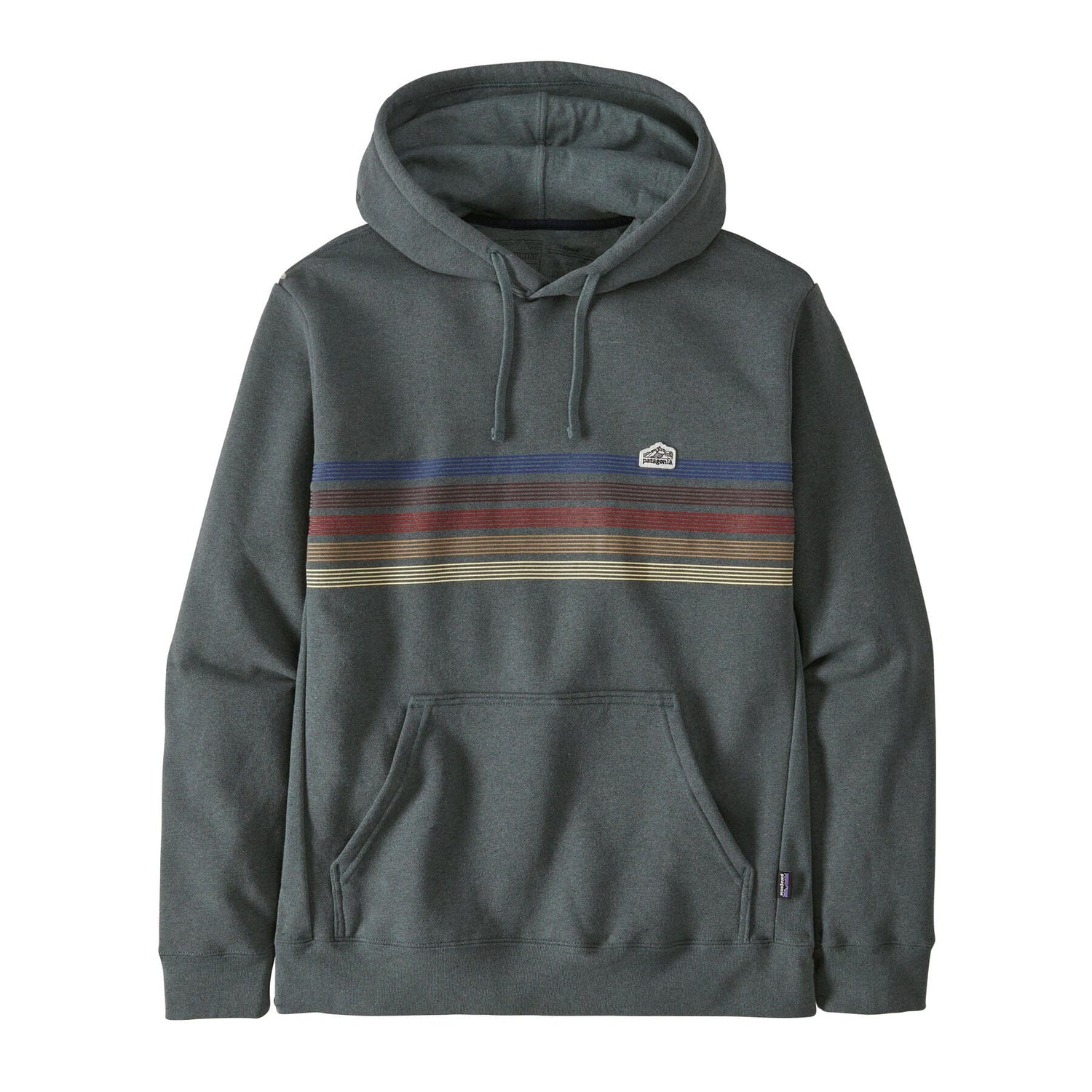 Patagonia Unisex Line Logo Ridge Stripe Uprisal Hoody - Recycled Polyester & Recycled Cotton Nouveau Green Shirt