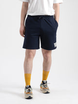 Pure Waste Unisex Loose Fit Sweatshorts - Recycled cotton & Recycled polyester Solid Navy Pants