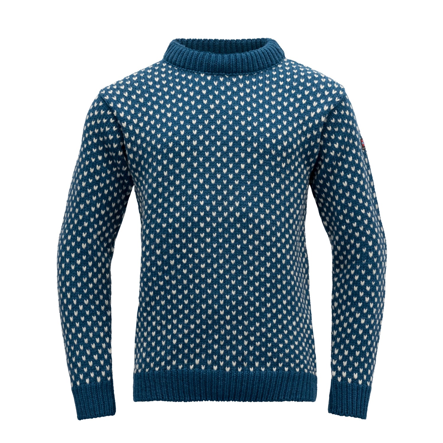 Devold Unisex Nordsjo Sweater Crew Neck - 100% Norwegian Wool Flood Shirt