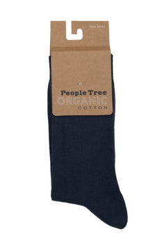 People Tree Unisex Organic Cotton Socks Navy Socks