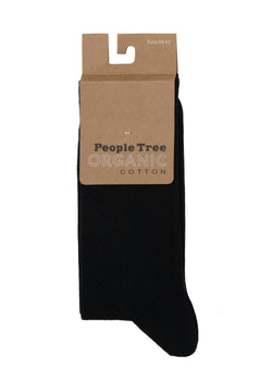 People Tree Unisex Organic Cotton Socks Black Socks