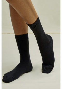 People Tree Unisex Organic Cotton Socks Black Socks