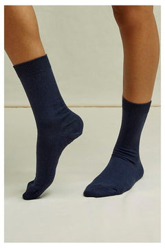 People Tree Unisex Organic Cotton Socks Navy Socks