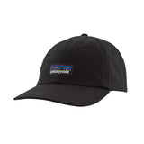 Patagonia Unisex P-6 Label Trad Cap - Organic Cotton Black Headwear