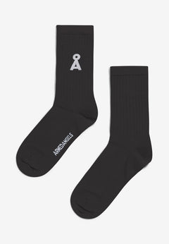 Armedangels Unisex Saamus Bold socks - Organic cotton mix Black Socks