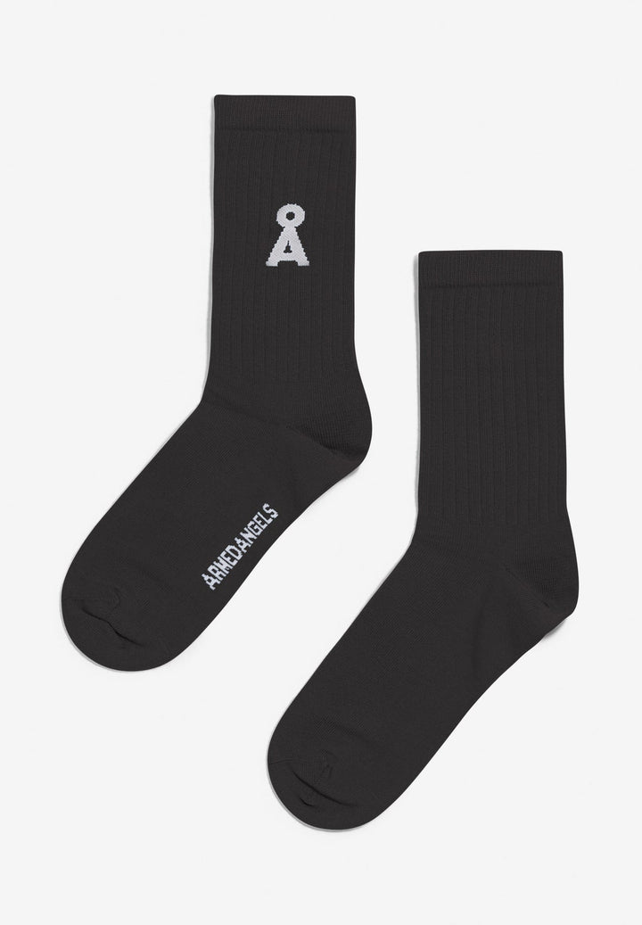 Unisex Saamus Bold socks - Organic cotton mix Socks Armedangels Black 39-42