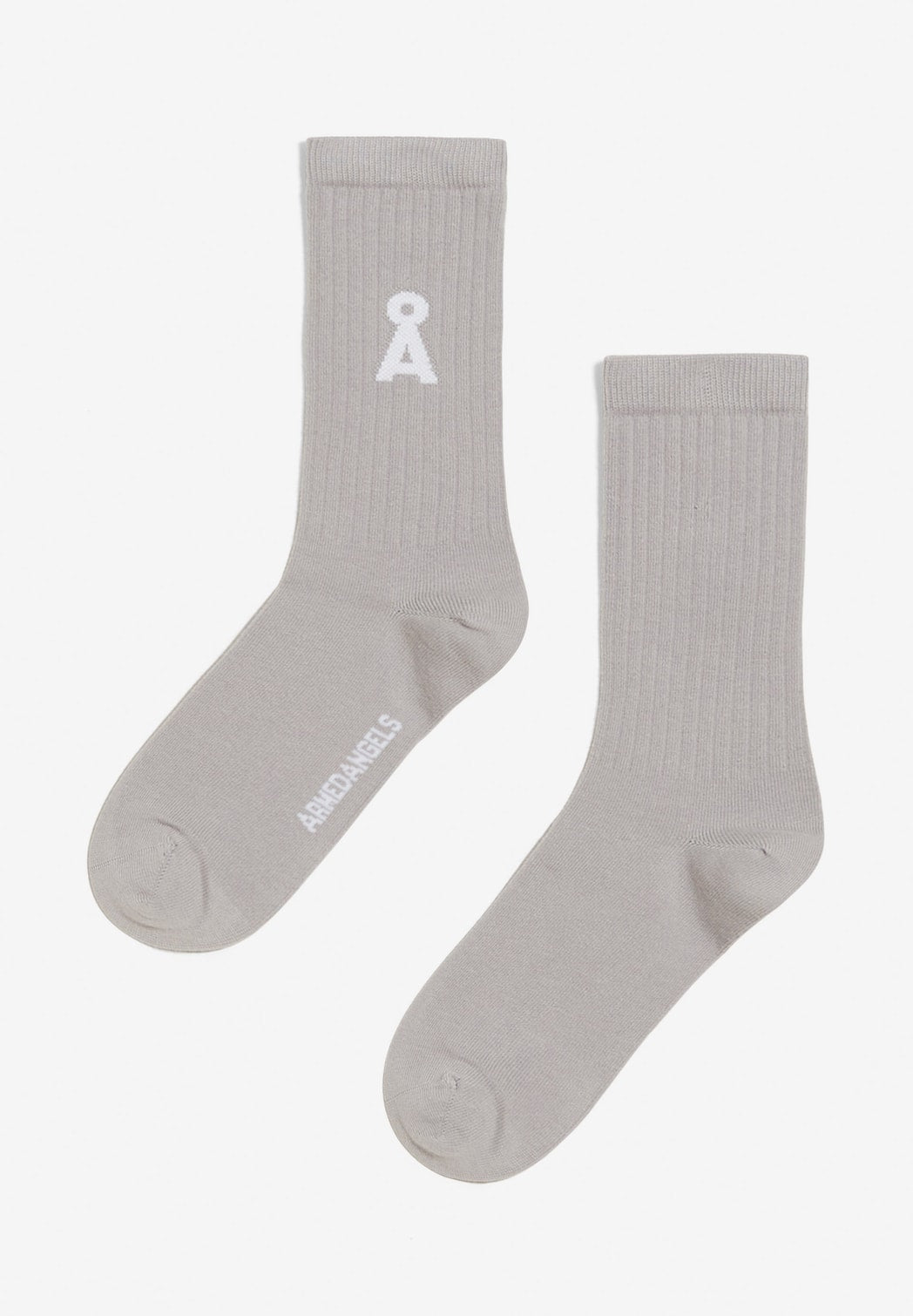 Armedangels Unisex Saamus Bold socks - Organic cotton mix Light Grey Socks
