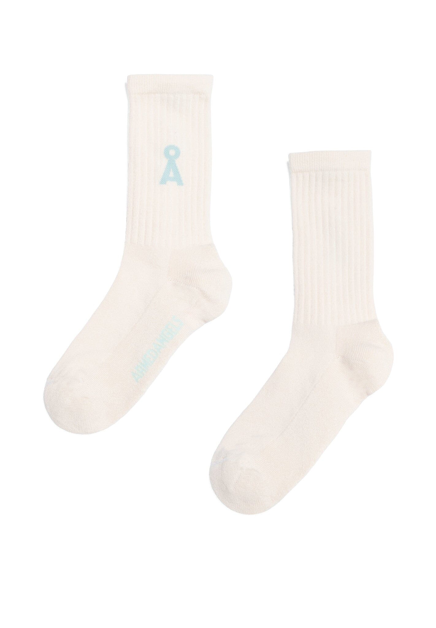 Armedangels Unisex Saamus Bold socks - Organic cotton mix Oatmilk Socks