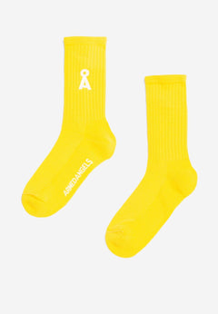 Armedangels Unisex Saamus Bold socks - Organic cotton mix Yellow Socks