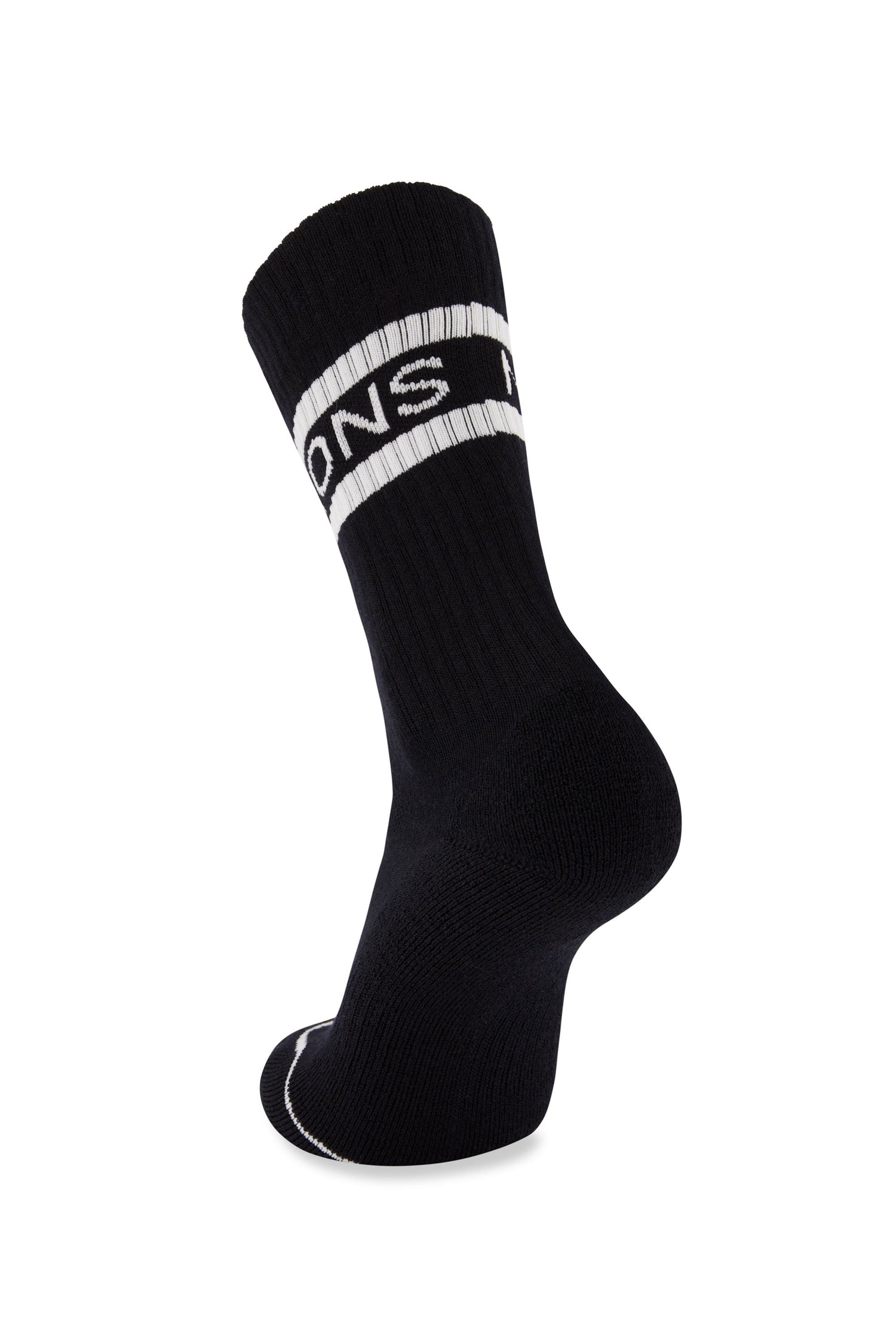Mons Royale Unisex Signature Crew Sock - Merino Wool Black / White Socks