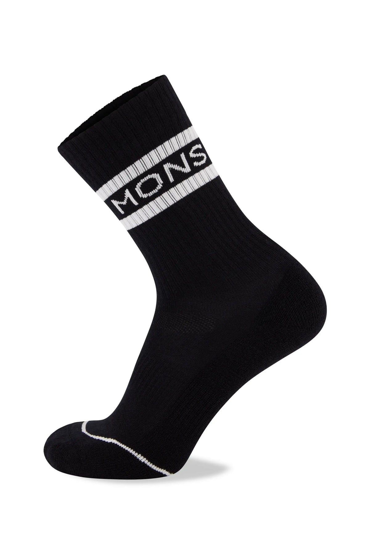 Mons Royale Unisex Signature Crew Sock - Merino Wool Black White Socks