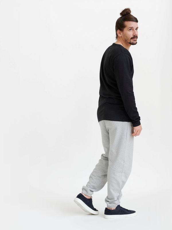 Pure Waste Unisex Sweatpants - Recycled Cotton & Recycled Polyester Grey Melange Pants