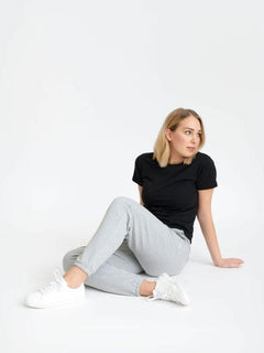 Pure Waste Unisex Sweatpants - Recycled Cotton & Recycled Polyester Grey Melange Pants