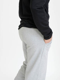 Pure Waste Unisex Sweatpants - Recycled Cotton & Recycled Polyester Grey Melange Pants