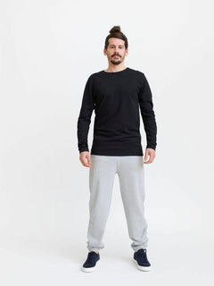 Pure Waste Unisex Sweatpants - Recycled Cotton & Recycled Polyester Grey Melange Pants