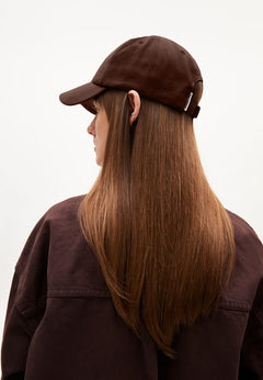 Armedangels Unisex Yenaas Bold cap - 100% Organic Cotton Deep Brown Headwear