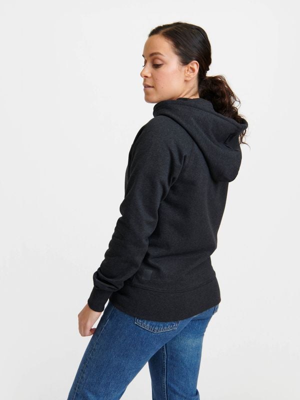 Pure Waste Unisex Zip Hoodie Raglan - Recycled Cotton & Recycled Polyester Black Shirt