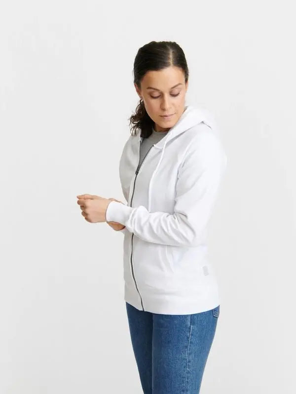 Unisex Zip Hoodie Raglan - Recycled Cotton & Recycled Polyester Shirt Pure Waste