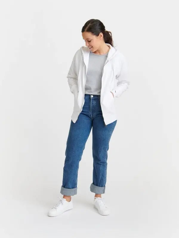 Unisex Zip Hoodie Raglan - Recycled Cotton & Recycled Polyester Shirt Pure Waste