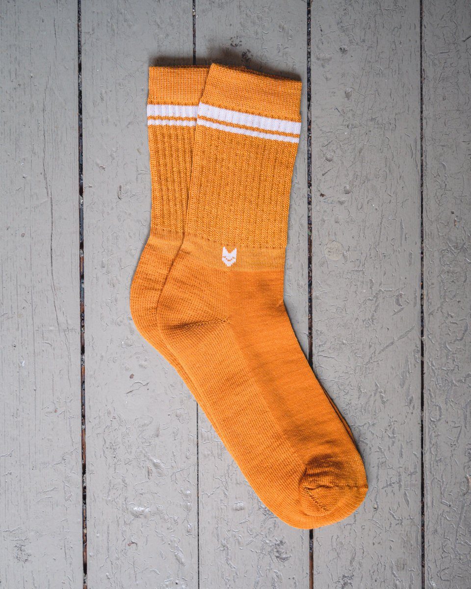 VAI-KØ Crew Sock - Merino Wool Autumn Gold Socks
