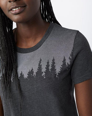 Tentree W's Juniper SS Tee - Made From Recycled Polyester & Organic Cotton Meteorite Black Heather